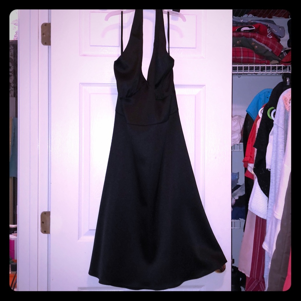 Black cocktail dress